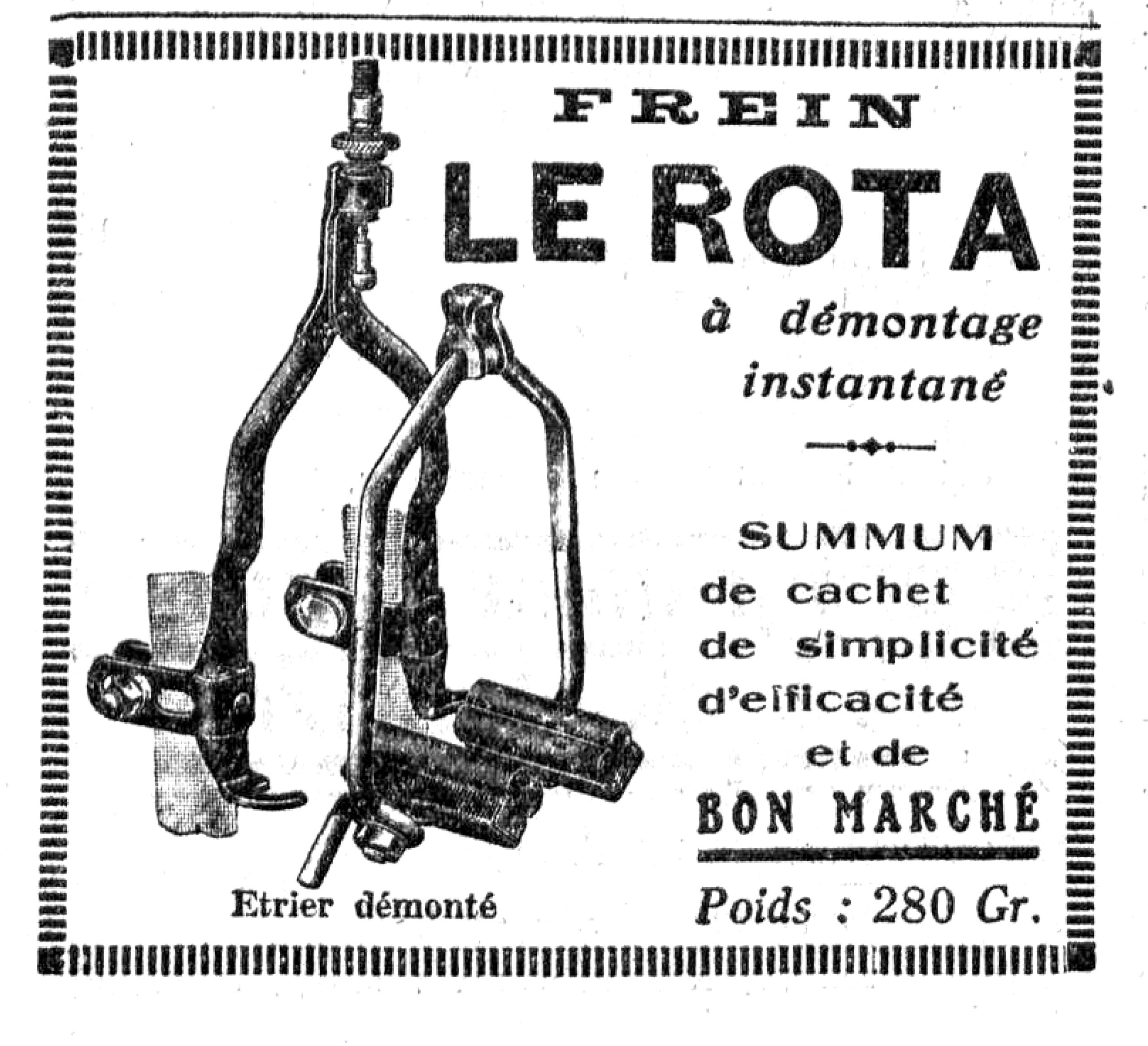 1925-11-04_La_Pédale_pub_FREINS_ROTA